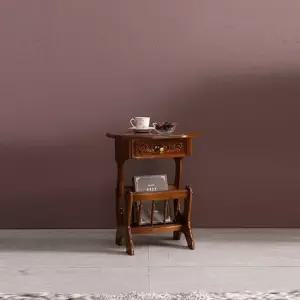 클레식 빈티지 엔틱 레시피 잡지꽂이협탁