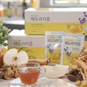 자연식품 자연 그대로 배도라지즙 (총120팩,100ml 30팩 4박스)