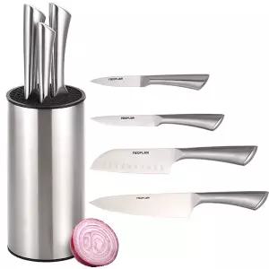 올스텐 칼블럭+칼세트 5종 칼꽂이 식도 과도 홀식도