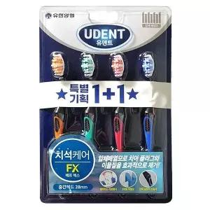 치석케어 입체 배열모 칫솔 유한덴탈케어 유덴트 FX 4입+4입