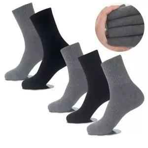 남자 스포츠 등산 전체 이중 쿠션 파일 보온 무지 중목 장목 양말 5켤레