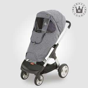 맘네스트 스토케 크루시 유모차전용 방풍 사계절 커버-블랙멜란지