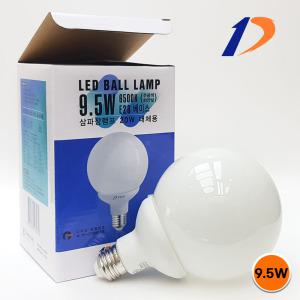 두영조명 LED 볼구 볼전구 E26 9.5W 전구색(3000K) 주광색(6500K)
