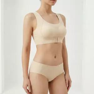 심리스 노와이어 자세교정 브라 앞후크 처진가슴 벌어진가슴 볼륨업 A컵-E컵 빅사이즈 굽은등 교정브라