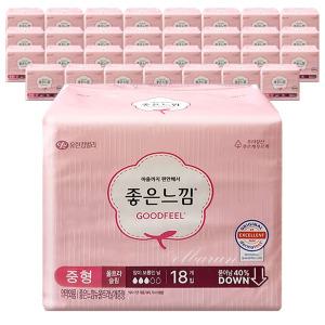좋은느낌 오리지널 울트라슬림 날개 중형 18매x32개-박스