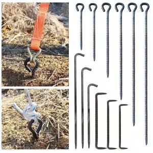 C-2 철근말뚝 16x1000 쇠말뚝 타프 텐트 철근팩