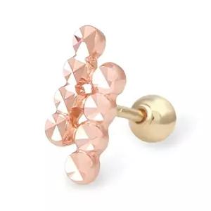 [미니아트]14K GOLD 컷팅 스틱 로즈골드 금 피어싱