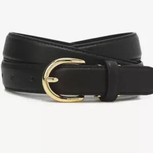 [헤지스](센텀시티점)[HAZZYS ACC] 블랙 단색 소가죽 여성 벨트 HJBE5E405BK