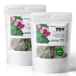 [늘해찬] 볶은 국산 연잎차 티백 전통차 허브차 삼각티백 대용량 100티백