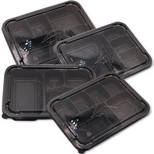 [이룸팩]일회용도시락포장용기100개 4칸5칸6칸 도시락배달용기