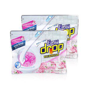 [너만아는잡화점]이지드롭 변기크리너 화이트머스크향 리필2팩(총24개입)