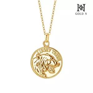 [골드앤] 14K 호랑이 코인 목걸이 소