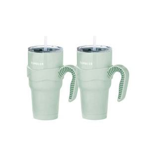 로이첸 대용량 텀블러 민트+민트, 900ml, 1개