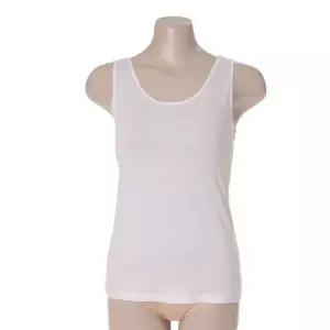 [롯데백화점]엘르이너웨어 여성화이트 60수 면스판 나시 런닝(EBWRNR22WH)