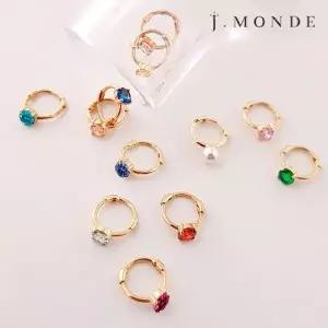 [제이몽드] 14K 탄생석미니원터치귀걸이