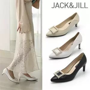 [잭앤질] 5cm 7cm 사각진주장식 펌프스(JA2136)
