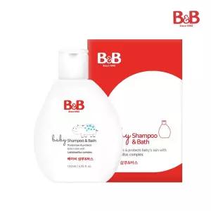 [비앤비]저자극 안심 베이비 샴푸&바스 120ml