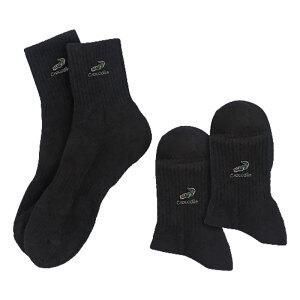 크로커다일 부드럽고 따뜻한 자수 쿠션 스포츠 수면양말 CD4SK1043 L, 블랙, 3족