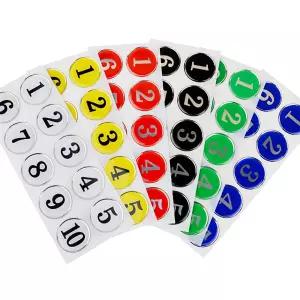 컬러 원형 에폭시 번호판 사물함 원형번호판 목욕탕번호 사물함번호 숫자판 숫자안내판 번호스티커 라커번