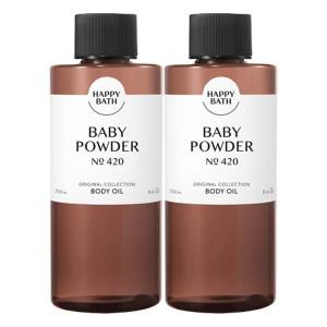 해피바스 오리지널컬렉션 바디오일, 베이비파우더, 250ml, 2개