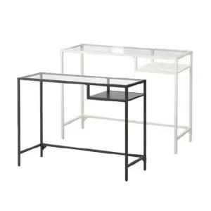 이케아 VITTSJO 빗셰 노트북 테이블 컴퓨터책상 유리 콘솔 카페 커피 유리 선반 인테리어