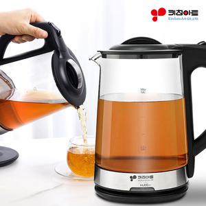 키친아트 허브 무선 전기포트 1.8L 대용량 KSJ-BEK18 전기 유리 커피 티 포트 주전자