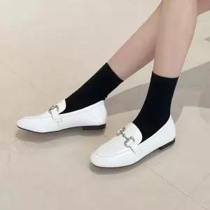 SOVO 엘보르 소가죽 프리미엄 체인 로퍼 1cm