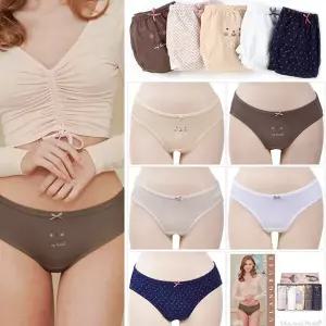 [보리보리/제이코튼]여성 면팬티 미디 코튼 요일팬티 5매 학생팬티 주니어