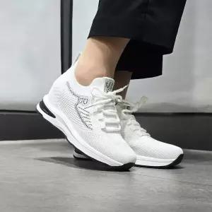 여성 키높이 운동화 여름 니트 통굽 스니커즈 워킹화 통기성 좋은 시원한 발편한 신발 샤벳