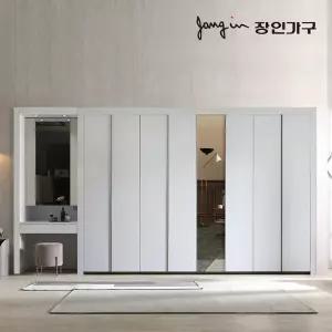 장인가구 단테 모던 미러 화장대 파우더 붙박이장 300cm