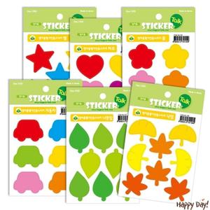 영아용 평가인증 스티커 6종 3.5cm 유치원 어린이집 초등 학교 학원