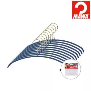 마와 B 키즈 논슬립옷걸이 이코노믹 30P 펄블루 10개+연결고리