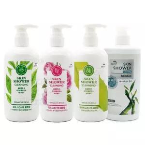 꽃을든남자 스킨샤워 클렌징 500mlx2개_녹차 로즈 알로에