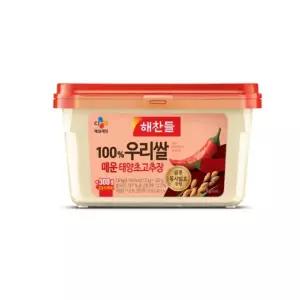 [CJ](의정부점) 해찬들 100% 우리쌀  매운  태양초 고추장 1.5kg+300g