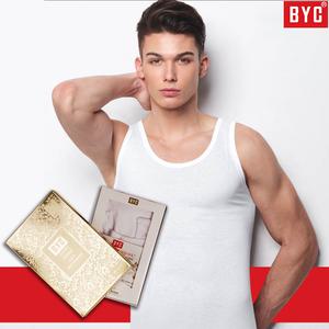 BYC 최고급 120수 순면 남자 민소매 런닝 케이스 포장 선물용