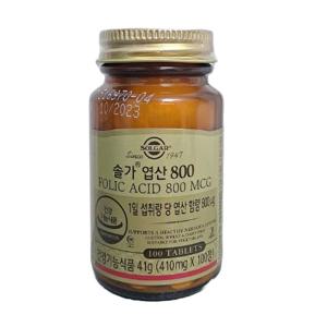 솔가 엽산 800 410mg x 100정