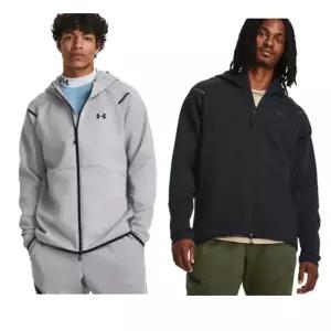 [언더아머](하남점)후드집업 1379806 2종택1[검정,회색]남성 UA 언스타퍼블 플리스 풀 집