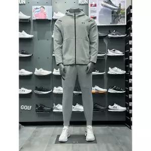 [언더아머](대전신세계)1379806 1379808 남성 트레이닝복 세트 UA 언스타퍼블 플리스 집업 조거팬츠 (옵...