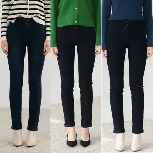 [이달의특가]G.모데나 극세사 밍크(융)기모 본딩 데님팬츠 택1