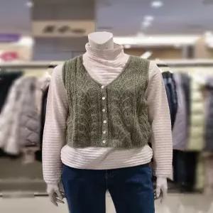 [트리아나][트리아나] 소고 크로셰 브이넥니트조끼AJ4VA05 (P003042133)