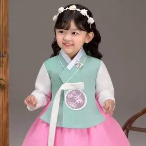 [보리보리/더예한복]QT822-아라봄길 여아한복 아동한복