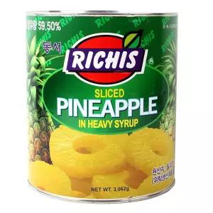 동서 리치스 파인애플 슬라이스 3kg