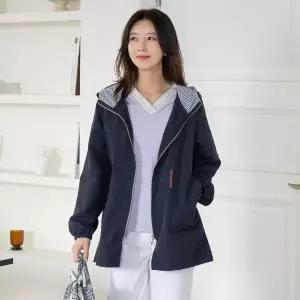 [마담4060]엄마옷 마담4060 후드스트라이프40대50대점퍼-RJP2502021-