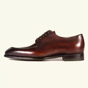 [롯데백화점]카를로스 산토스 4169 남성 유팁 더비 슈즈 파티나 / 색상(붉은 브라운)JS