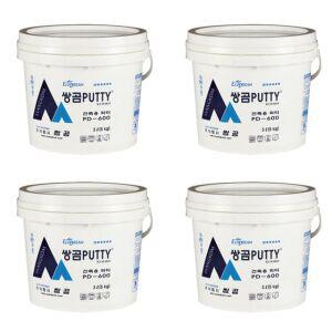 국산 건축용 퍼티 5kg 4개 고급도배 도장 보수 PD600 고급퍼티 건축용퍼티 도배 미장