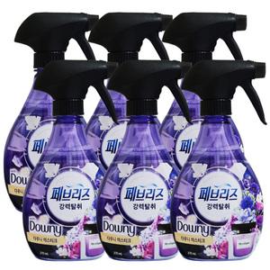 페브리즈 강력탈취 섬유탈취제 다우니 미스티크 용기형 370ml X6개