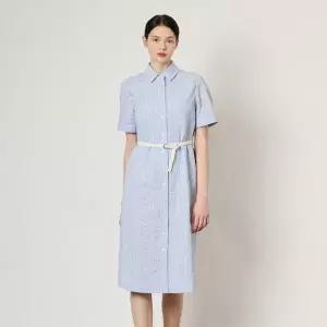 [BCBG] 엠브로이더리 벨티드 원피스 B4M5O639