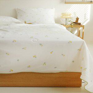 [은남침구]아이스 쿨링 초냉감 쾌적한 얇은 여름이불 냉감데이지-그린 블루