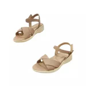 [세라][세라] (2color) 경량 컴포트 웨지 통굽 4cm 소가죽 여성 쿠션 샌들 c24s500 (P003233843)