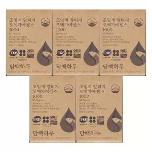 담백하루 초임계 알티지 오메가 에센스 1000 1255mg x 30캡슐 5개 / 써클